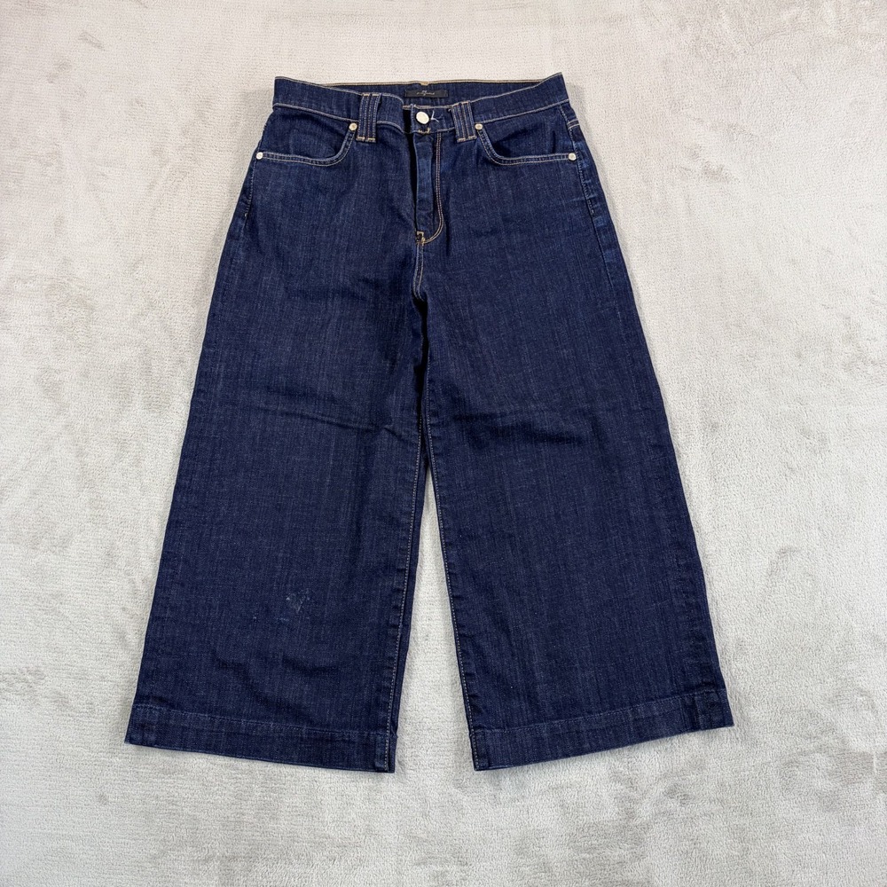 Seven for All Mankind Wide Leg Jeans Blue Denim Women 29 High Waist‎ Designer